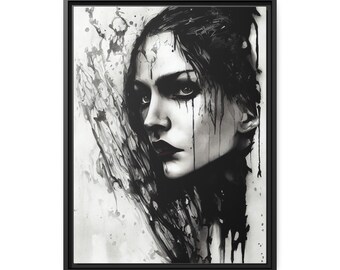 Canvas Art, Female With Gothic Makeup