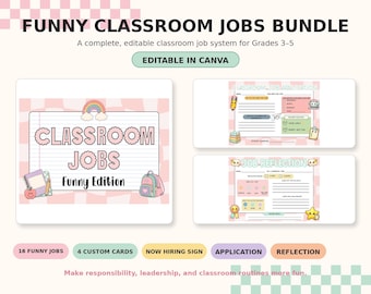 Leuke bundel met taken voor in de klas | Taakkaarten, sollicitatieformulier, 'Nu zoeken we personeel'-bord en reflectieblad