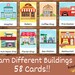 58 Building Flashcards for Kids, Learn Types of Buildings Flash Cards ...