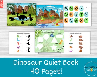 Roar-some Dinosaurier-Aktivität-Buch: Spaß und lehrreiches Kleinkind-ruhiges Buch, Kleinkind-Aktivitäten, Vorschul-Ausdrucke, Montessori-Kleinkind
