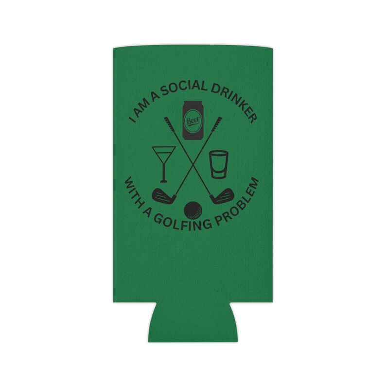 Golf Can Koozie Golf Cart Koozie Golf Bag Koozie 2 Sizes 2 Colors i Am