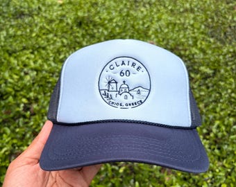 Custom Trucker Hat, Personalized Rope Hats, add your Text or Logo, Otto 5 Panel