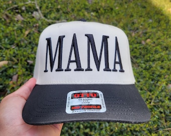 Mama Embroidered Ballcap: Two-Tone 5-Panel Baseball Hat