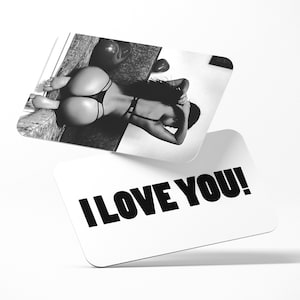 Naughty Gift for Him or Her, Metal Wallet Card, Personalized Boudoir Photo, Anniversary Gift for Husband