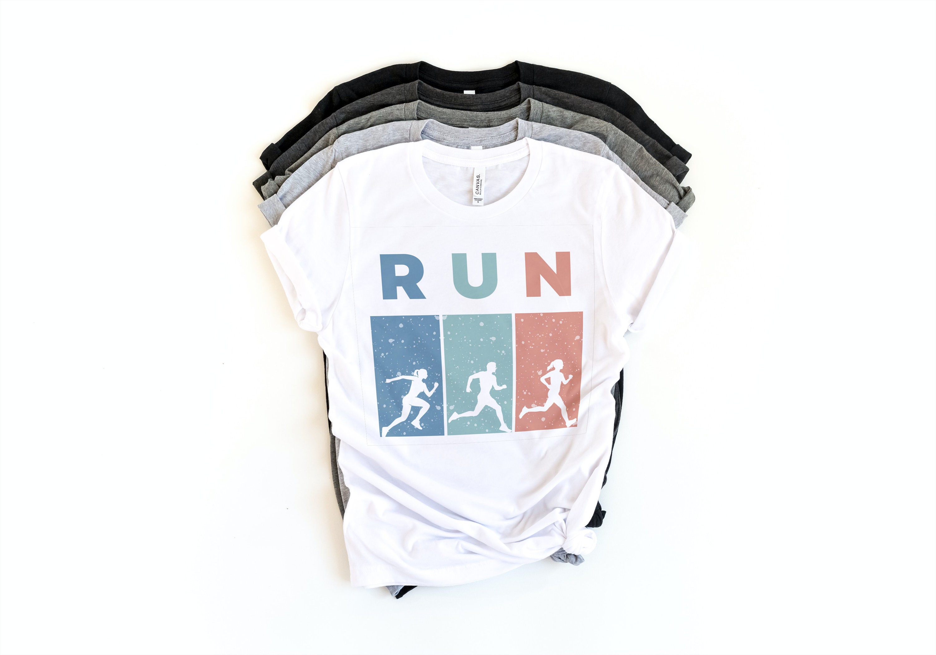 PNG Runner Bundle, Girl Running Png, Run Design, Running Shirt, Running ...