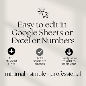 Plantilla imprimible de expediente académico de secundaria para educación en casa, expediente académico editable de graduación, formulario de educación en casa, expediente académico minimalista en PDF imagen 8