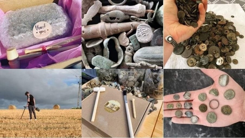 Fun, Educational Digging Uncover Real Historical Treasures Archaeology Dig Kit Treasure Hunt Activity Learn and play Discover History image 2