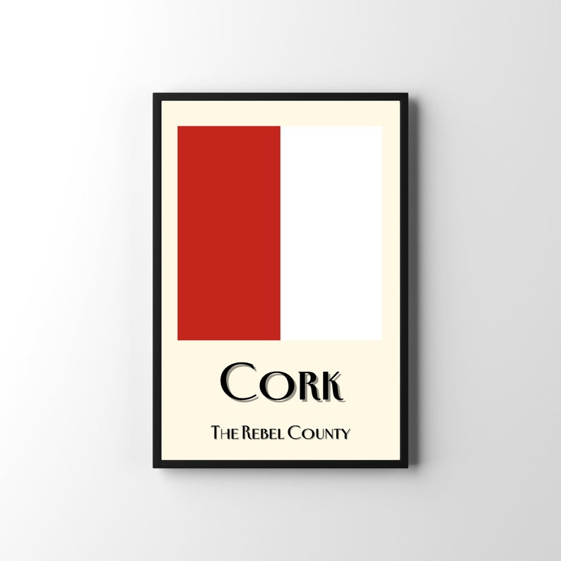 Premium Irish County Cork Flag Posters Celebrate Heritage With