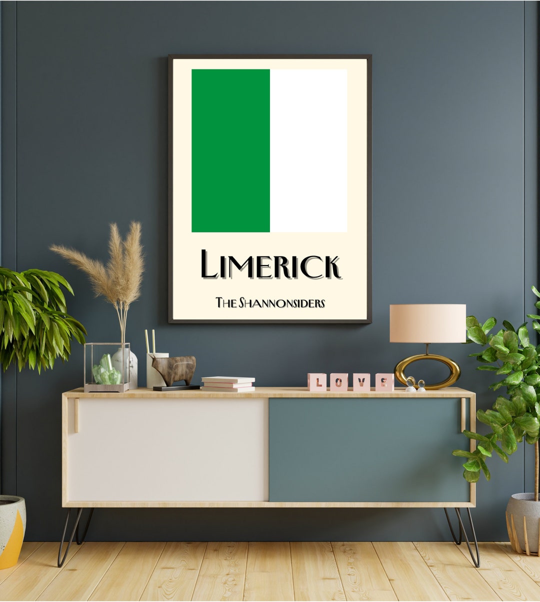 Premium Irish County Limerick Flag Posters Celebrate Heritage With