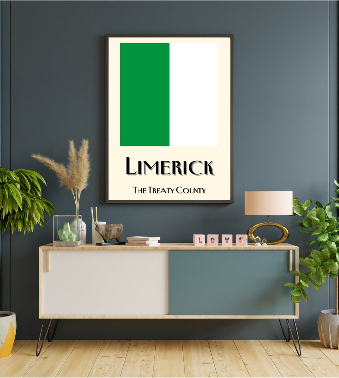 Premium Irish County Limerick Flag Posters Celebrate Heritage Etsy