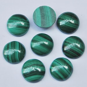 6mm Natural Malachite Round Cabochon, CALIBRATED Loose Stone Cab, Semi Precious Gemstone Cabochon Lot