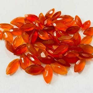 5x10mm Natural Orange Carnelian Marquise Cut, CALIBRATED Carnelian Loose Stone Cut, Semi Precious Gemstone Cut Lot