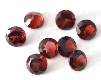 3mm Natural Garnet, Round Cut Loose Stone
