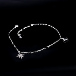925 Sterling Silver Starfish Anklet, Trendy Jewelry, Silver Adjustable Anklet, Fashion Ankle Chain for Women, Silver Anklet, TJ 260