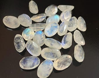 AAA Rainbow Moonstone, Oval Cut Loose Stone, 4x6mm