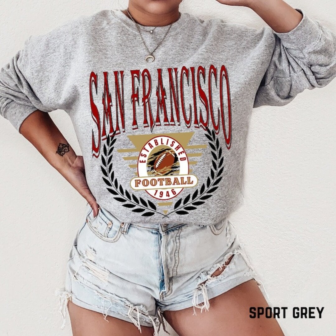 Vintage San Francisco Football Sweatshirt Retro San Francisco Etsy
