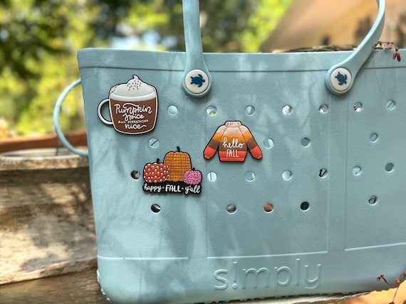 Fall Bogg Bag Charms, Pumpkin Spice, Sweater, Happy Fall Y'all