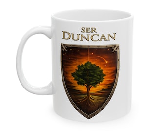 Tazza da caffè Ser Duncan the Tall (seleziona la taglia) - GOT, Cavaliere Errante, Cavaliere dei Sette Regni
