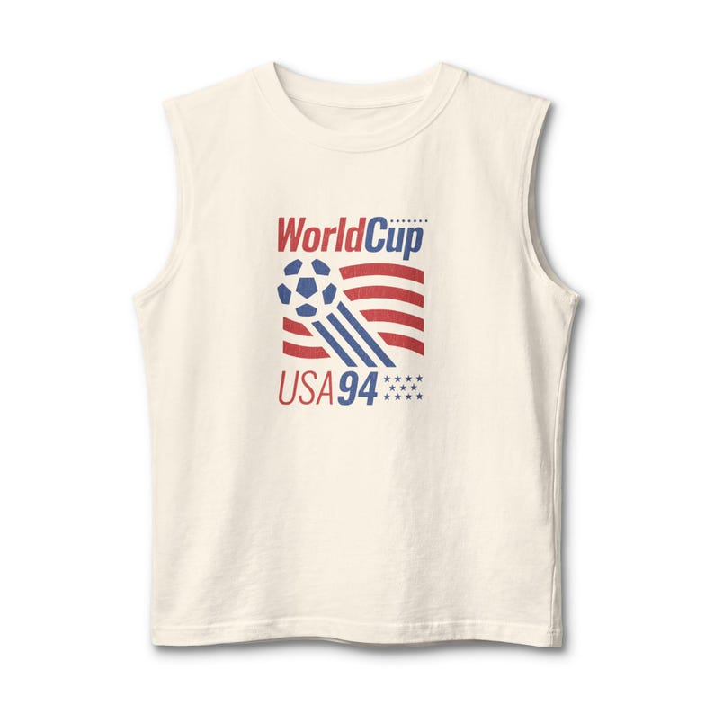 World Cup USA 94 Fussball Tanktop | Retro American USMNT - Vintage Sportbekleidung Bild 3