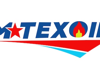 M-Tex Oil Logo, Similar to Landman Paramount TV Series Billy Bob Thornton, Vintage Oilfield Design