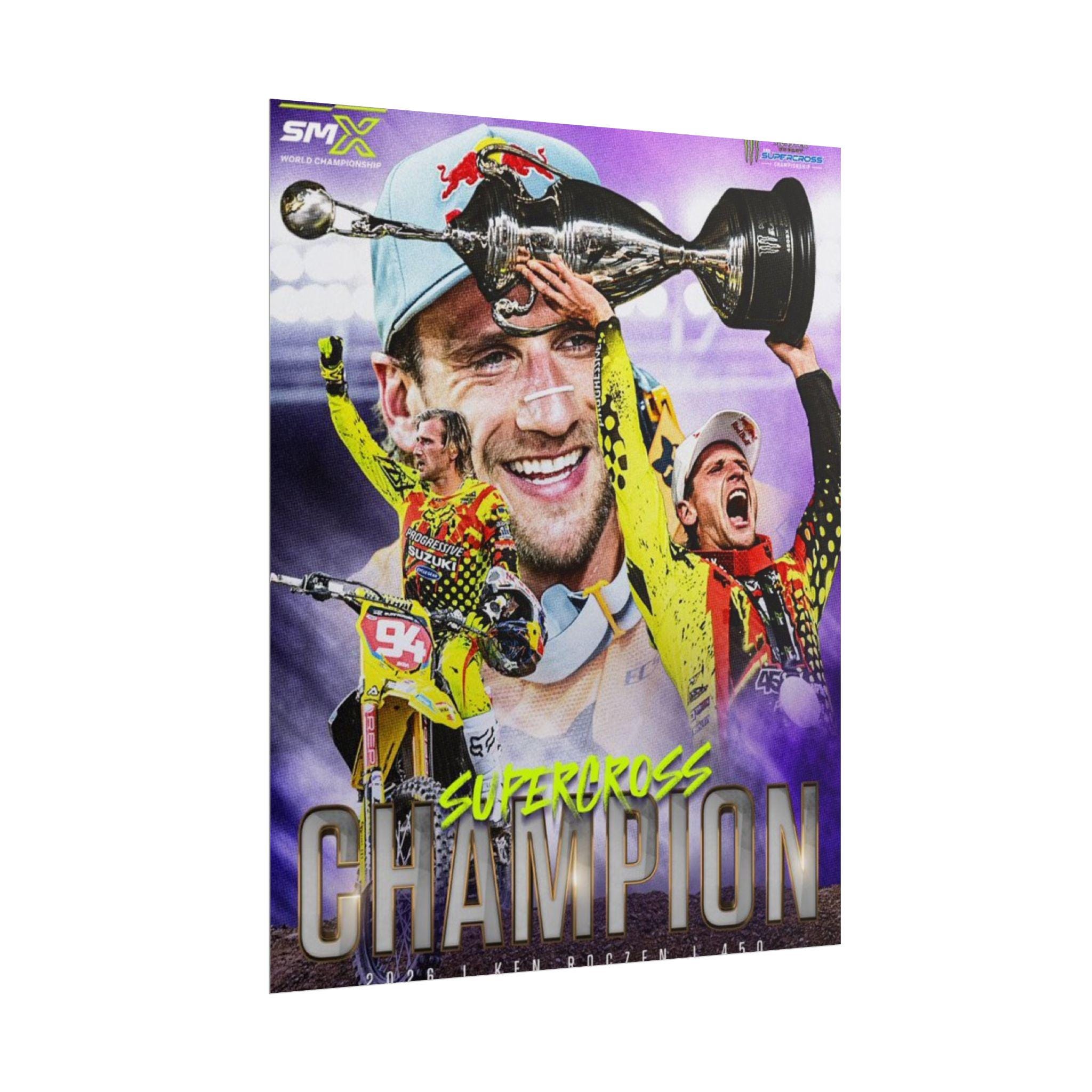 Ken Roczen Supercross Champion Poster, Rolled Posters | Motocross