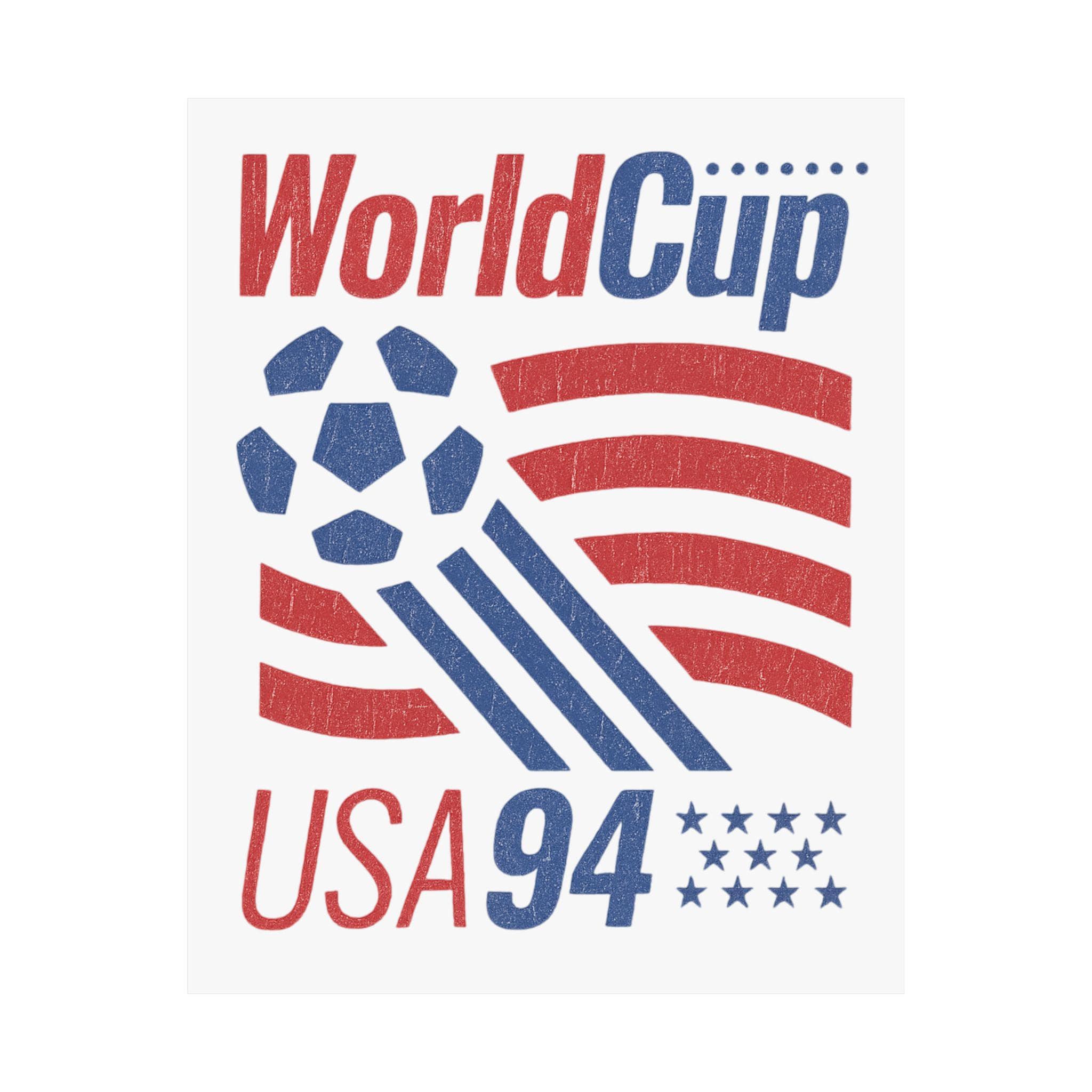 USA 94 World Cup Soccer Poster Matte Vertical Poster | Vintage