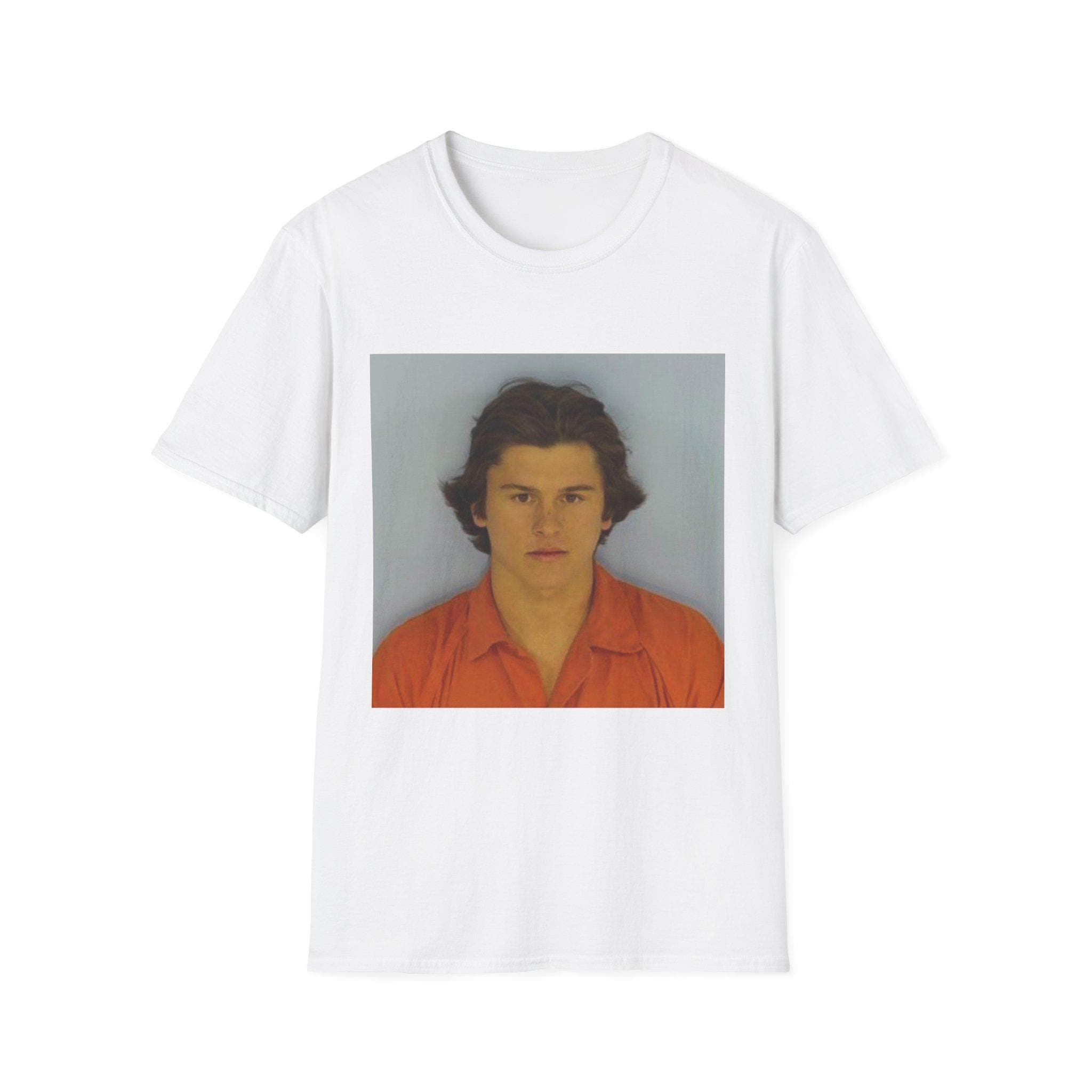 Deegan Mugshot Unisex Softstyle T-shirt, Haiden Deegan Arrested