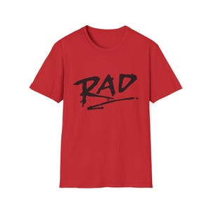 Rad the Movie BMX 1980s Unisex Softstyle T-Shirt, Retro BMX Racing Tee, HellTrack Cult Classic Shirt, Vintage Bicycle Film Top, BMX Lover