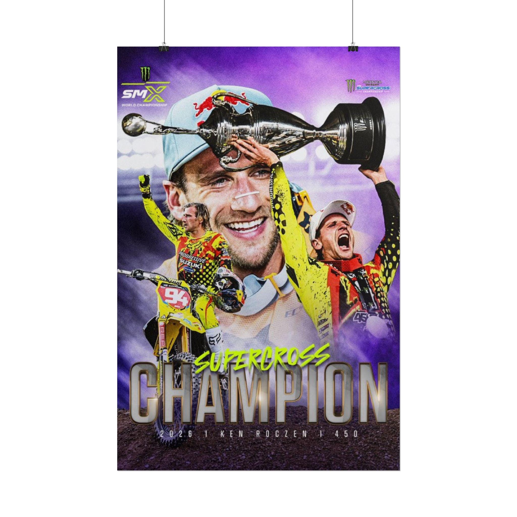 Ken Roczen Supercross Champion Poster, Rolled Posters | Motocross