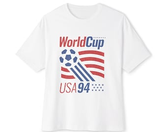 World Cup USA 94 Soccer Graphic Tee | Vintage Inspired Boxy 90s Y2K Soccer T-Shirt