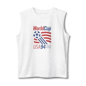 Camiseta regata da Copa do Mundo EUA 94 | Seleção Americana Retrô - Roupa Esportiva Vintage