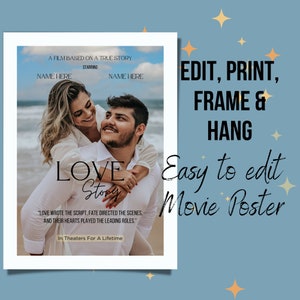 Individuell angefertigtes Love Story Filmplakat