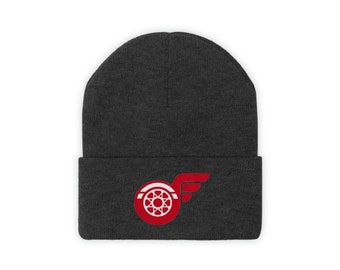 RED WINGS Embroidered High Quality Knit Beanie