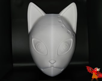 DIY Anime Kitsune Fox Demon Mask 3D PRINT