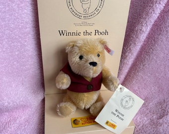 75th Anniversary LE Steiff Winnie the Pooh Miniature Disney - Etsy UK