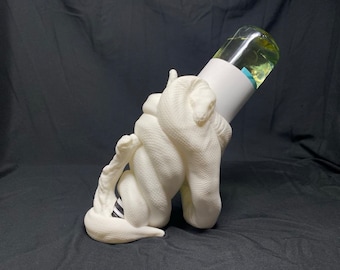 3D Printed Snake Guzzler Wine Holder for 750ml Bottles Paintable