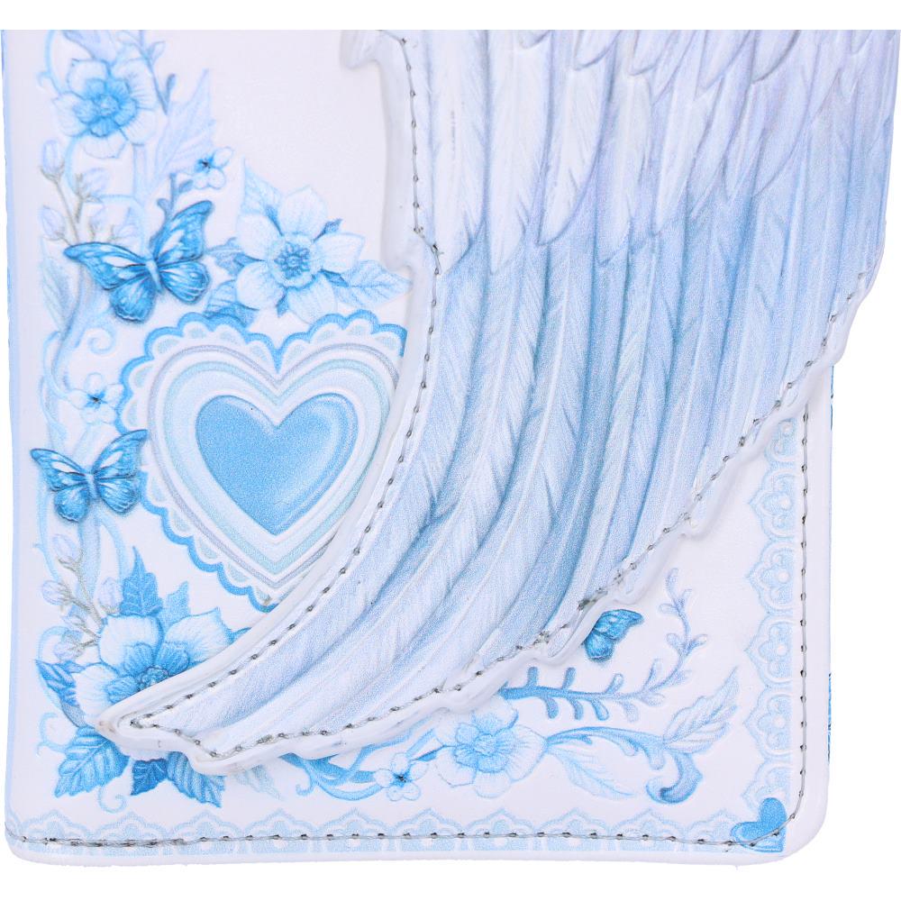 White Angel Wings Embossed Purse Wallet 18.5cm - Etsy