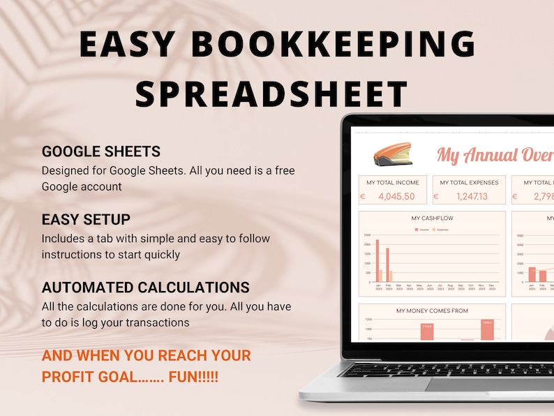 Easy Bookkeeping for My Small Business Bookkeeping Spreadsheet Simple