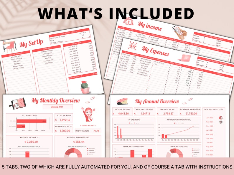 Business Startup Budget Template Google Sheets Easy Etsy