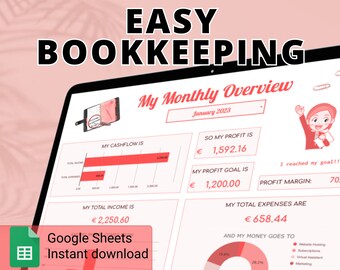 Eenvoudige boekhouding voor kleine bedrijven Gemakkelijke boekhouding Inkomsten- en uitgaventracker Crm-spreadsheetsjabloon Google Spreadsheets Budgetboekhouding