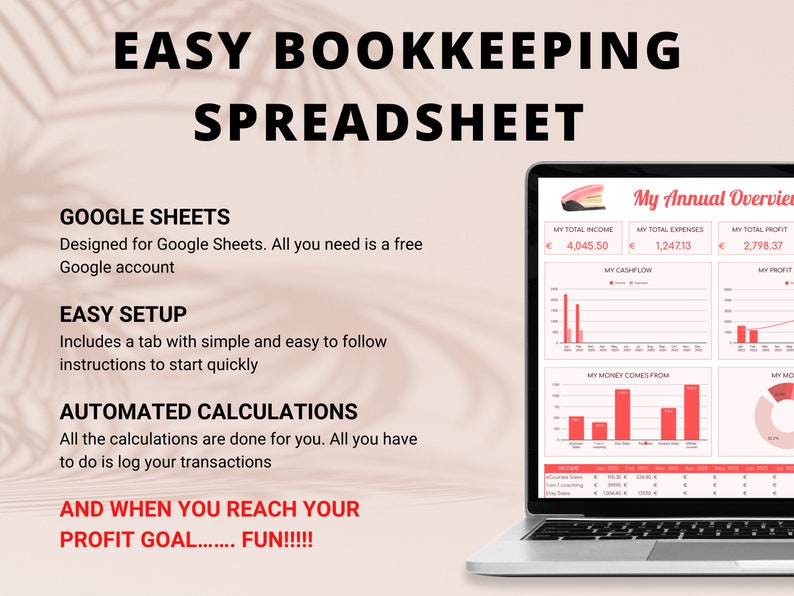 Business Startup Budget Template Google Sheets Easy Etsy