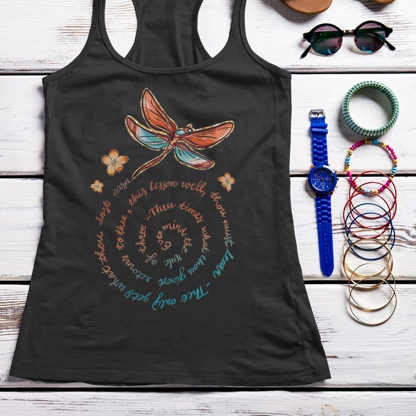 Dragonfly Rule of Three Shirt, Dragonfly Tank, dragonfly gift, dragonfly lover, insect, dragonfly t shirt, women's soft tee, cute boho shirt