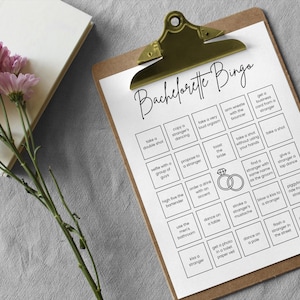 Bachelorette Party Bingo: 20 Unique Printable Cards (Digital Download)