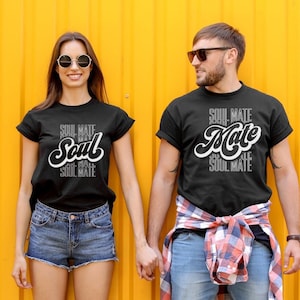 Christmas Gifts Deals for Days,Jovati Couples Shirts Couple Matching Theme  White Cute Love Heart Shirts Boyfriend Girlfriend Husband Wife Shirts Couple  Gifts for Him and Her On Clearance 