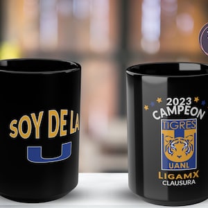 Tigres Campeon Taza Regalo para Papá taza de futbol Tigres, amante de futbol regalo para esposo equipo favorito, UANL final liga MX campeon