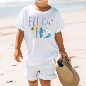 Surf Birthday Shirt Boy Birthday Shirt Ocean Beach Birthday Shirt Surfer Birthday Boy Shirt Toddler Boy Shirt Surfer Birthday Shirt