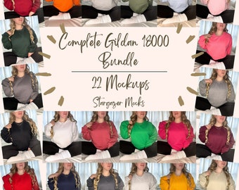 Gildan 18000 Sweatshirt Mockup Bundle Mockup Sweatshirt Mock Up Gildan Mockup Sweatshirt Mock Up Sweatshirt Mock Model Mockup Gildan Bundle