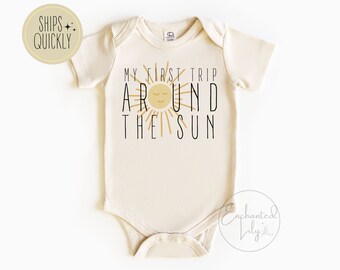 My First Trip Around The Sun Shirt for First Birthday Shirt Sun Birthday Shirt Gender Neutral Birthday Space Birthday Boho Birthday Shirt