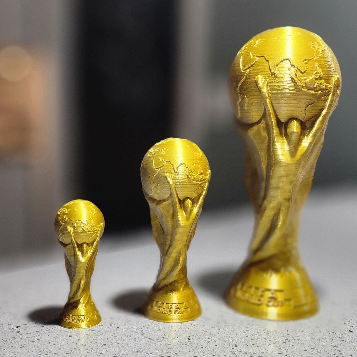 Replica soccer world cup trophy - Fineartsfrance