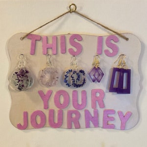 Earring gift pack with holder hand made